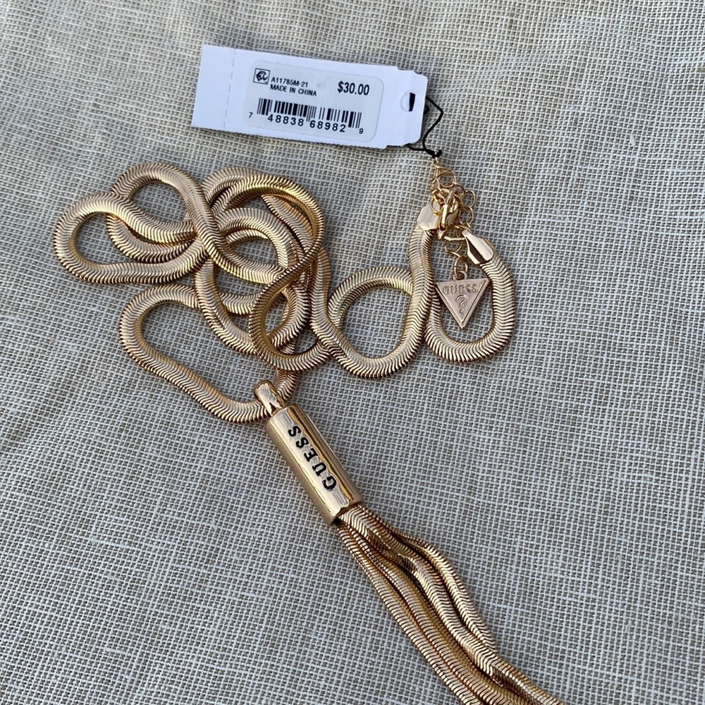 Gold necklace from Guess